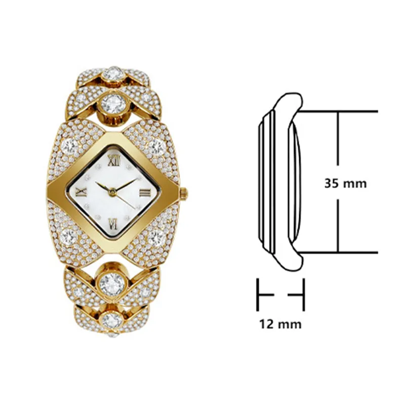  Limited time 50% off! Women's Retro Quartz Watch with Sparkling RhinestonesThe more you buy, the higher the discount