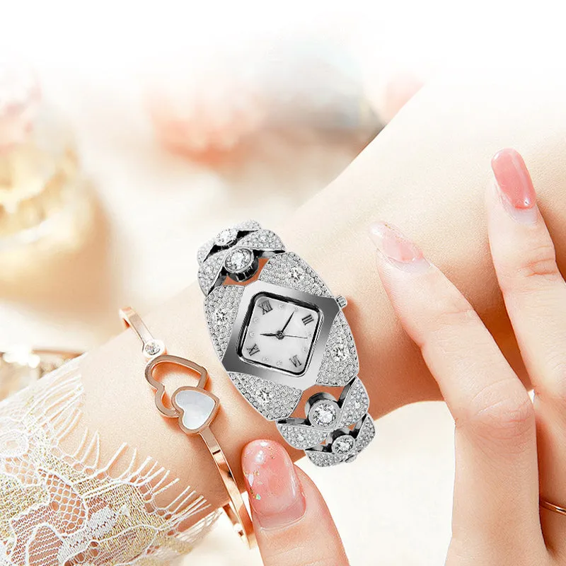  Limited time 50% off! Women's Retro Quartz Watch with Sparkling RhinestonesThe more you buy, the higher the discount