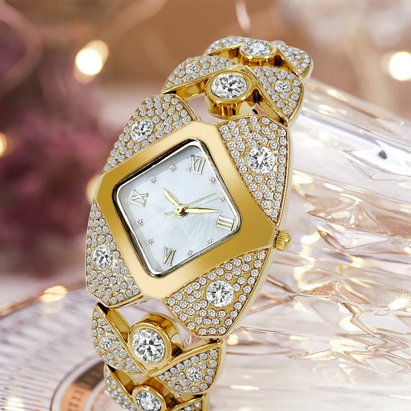  Limited time 50% off! Women's Retro Quartz Watch with Sparkling RhinestonesThe more you buy, the higher the discount