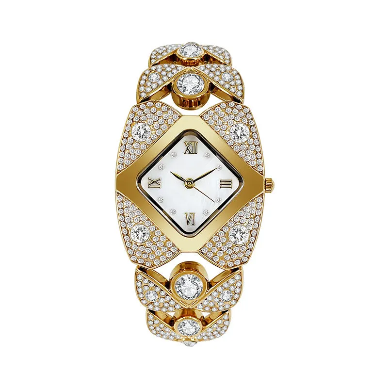  Limited time 50% off! Women's Retro Quartz Watch with Sparkling RhinestonesThe more you buy, the higher the discount