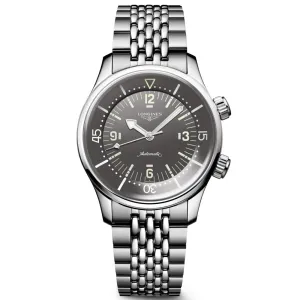 Longines Legend Diver 39mm Grey Dial Automatic Watch L3.764.4.99.6