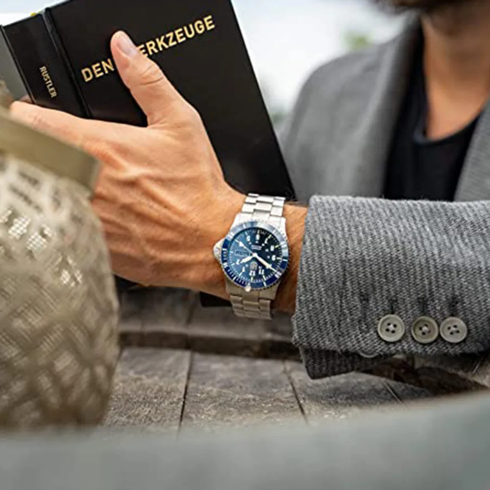 Luminox Men's Blue Dial Silver Band Stainless Steel Automatic Watch - XS.0924