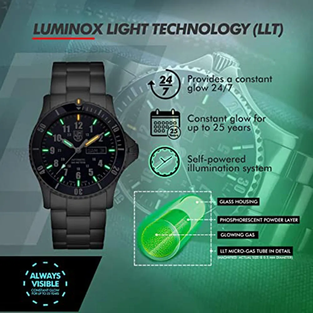 Luminox Men's Blue Dial Silver Band Stainless Steel Automatic Watch - XS.0924