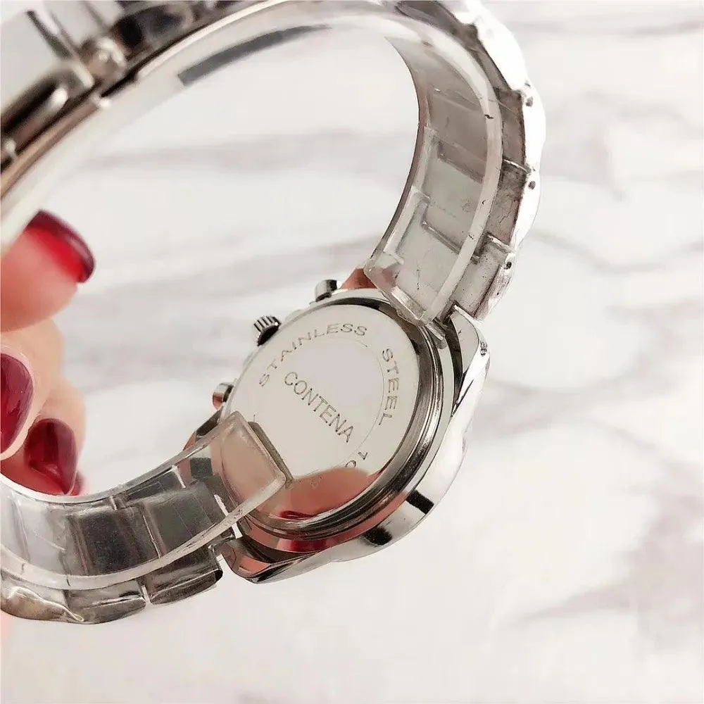 Luxury Women's Steel Bracelet Watch: Trendy Quartz Timepiece - Stylish Ladies Choice