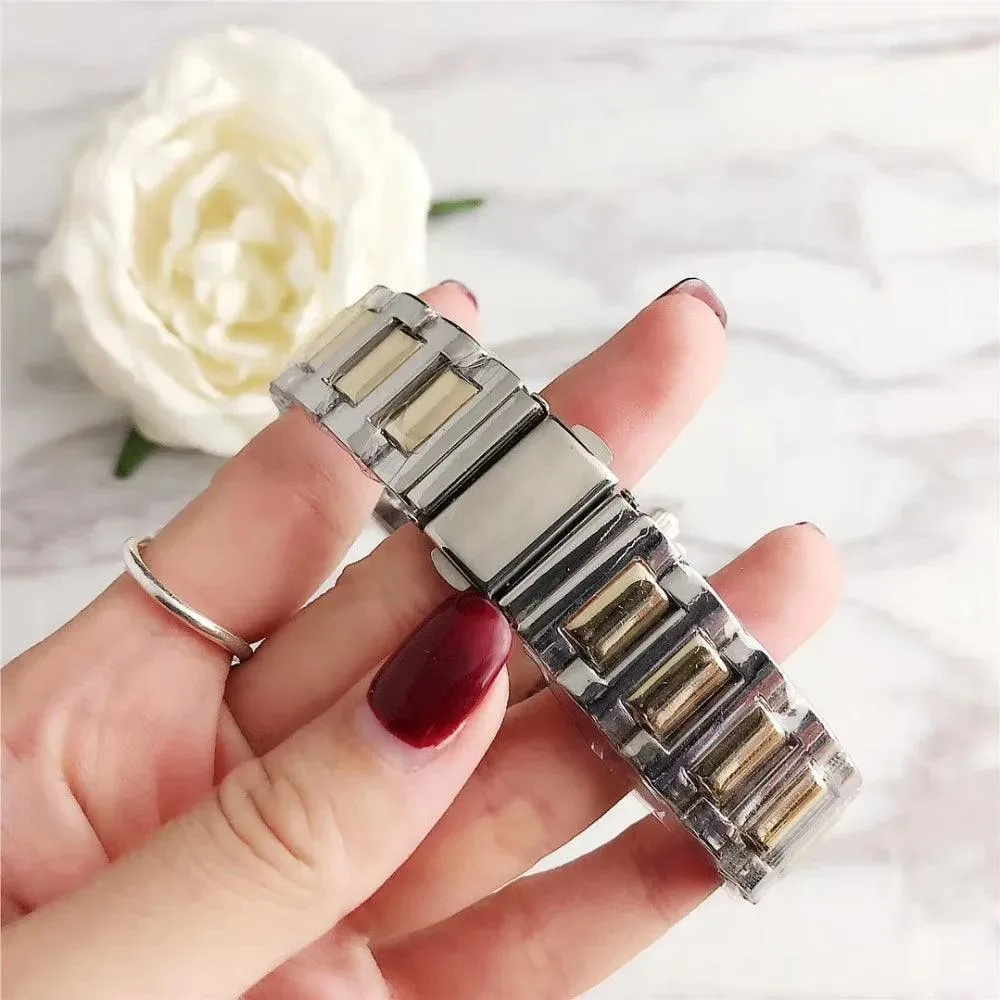 Luxury Women's Steel Bracelet Watch: Trendy Quartz Timepiece - Stylish Ladies Choice