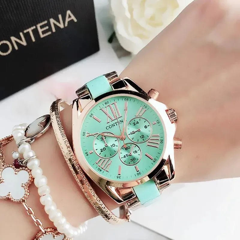 Luxury Women's Steel Bracelet Watch: Trendy Quartz Timepiece - Stylish Ladies Choice