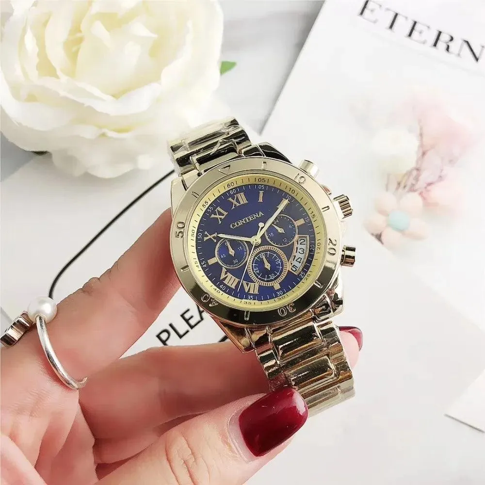 Luxury Women's Steel Bracelet Watch: Trendy Quartz Timepiece - Stylish Ladies Choice