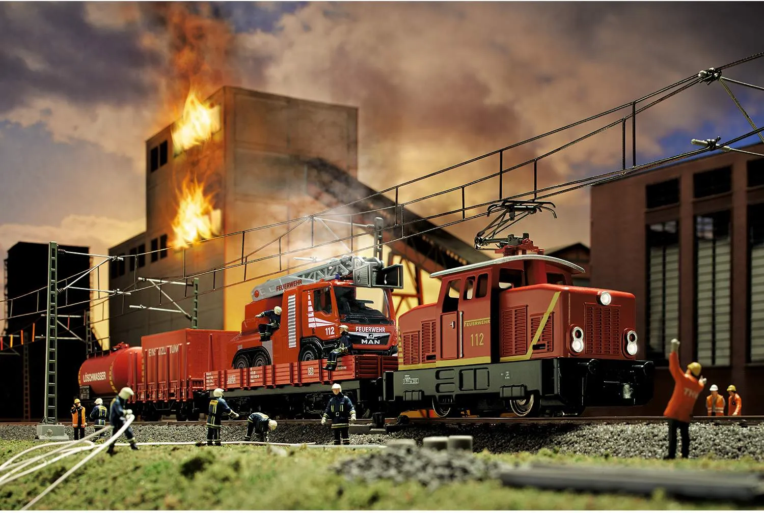 Marklin H0 29722 MÃ¤rklin Start up - Fire Department Starter Set for Children Ages 6 and above  2023 New Item