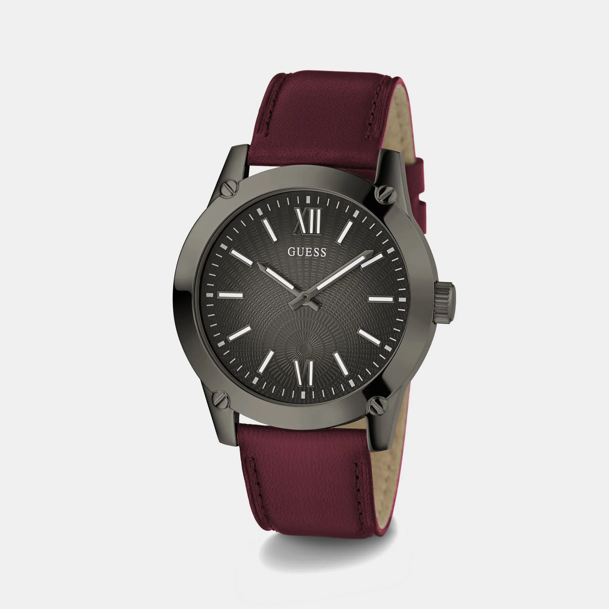 Men Gunmetal Analog Leather Watch GW0628G4