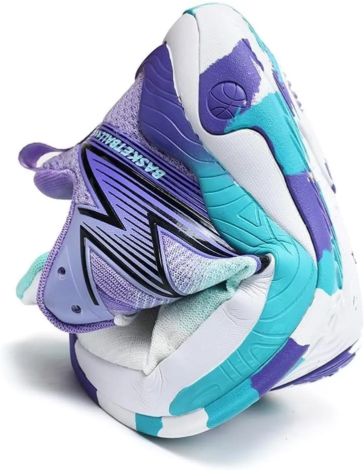 Men's High top Basketball Shoes Anti Slip Shock-Absorbing Breathable Sports Running Indoor Outdoor Training Shoes