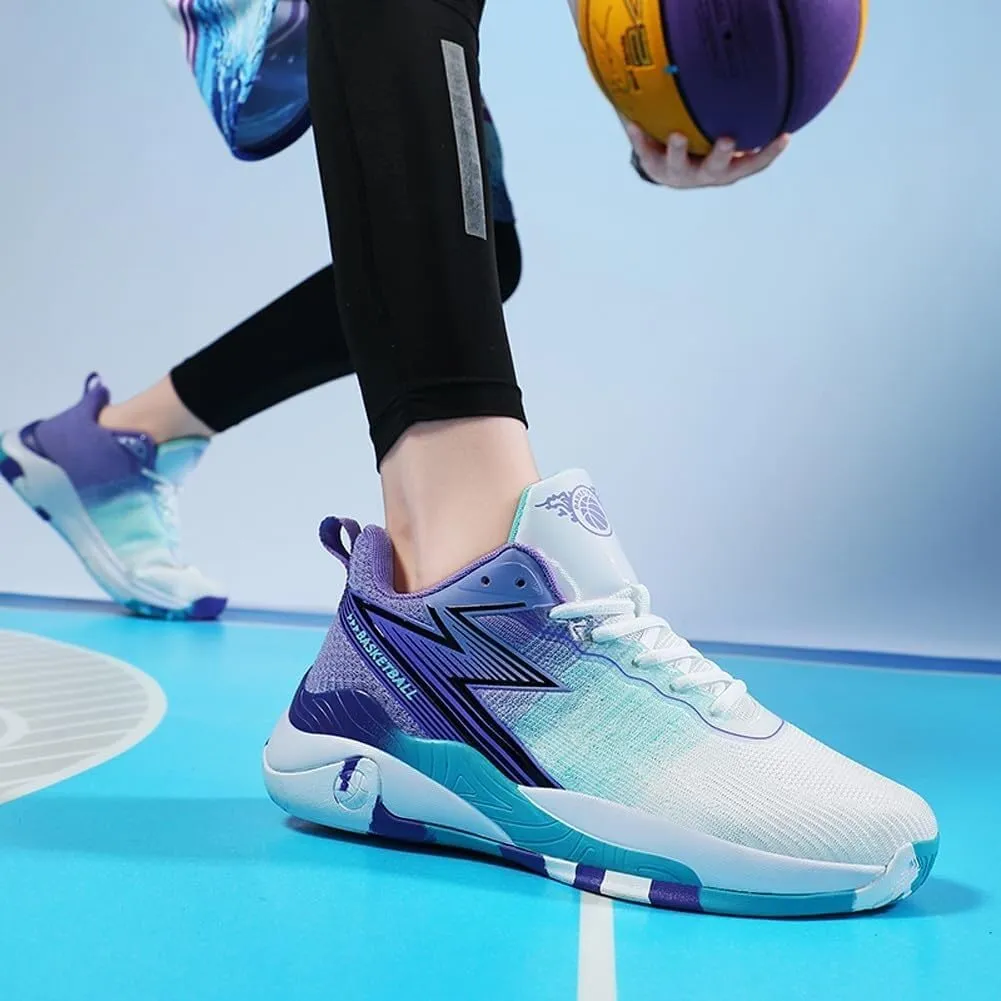 Men's High top Basketball Shoes Anti Slip Shock-Absorbing Breathable Sports Running Indoor Outdoor Training Shoes