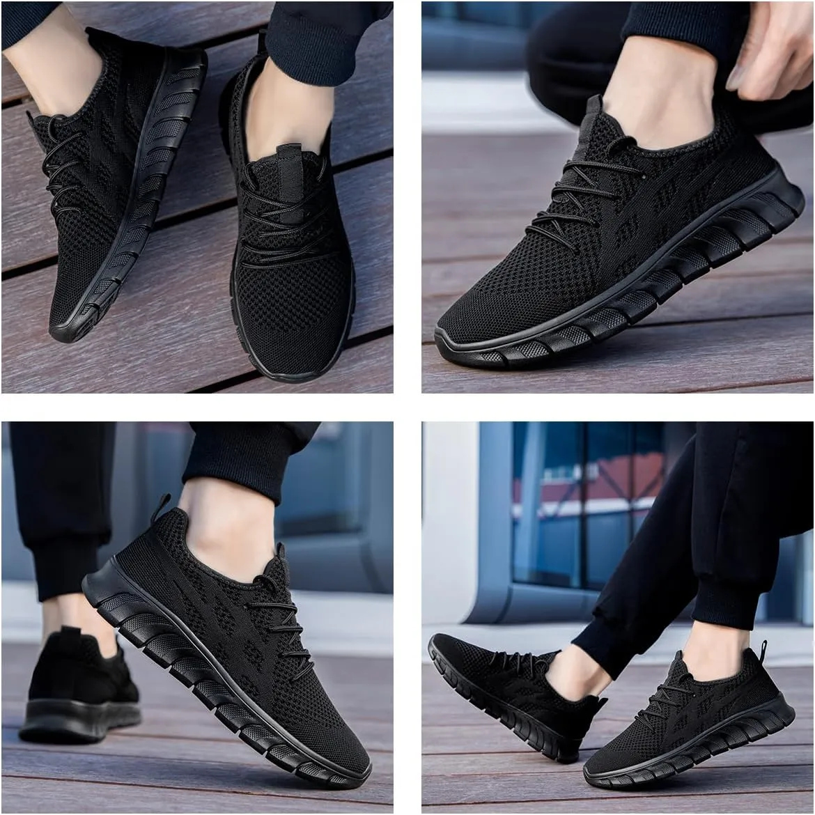 Men's Non-Slip Lightweight Running Shoes Comfortable Walking Shoe Mens Fashion Workout Gym Sneakers for Casual