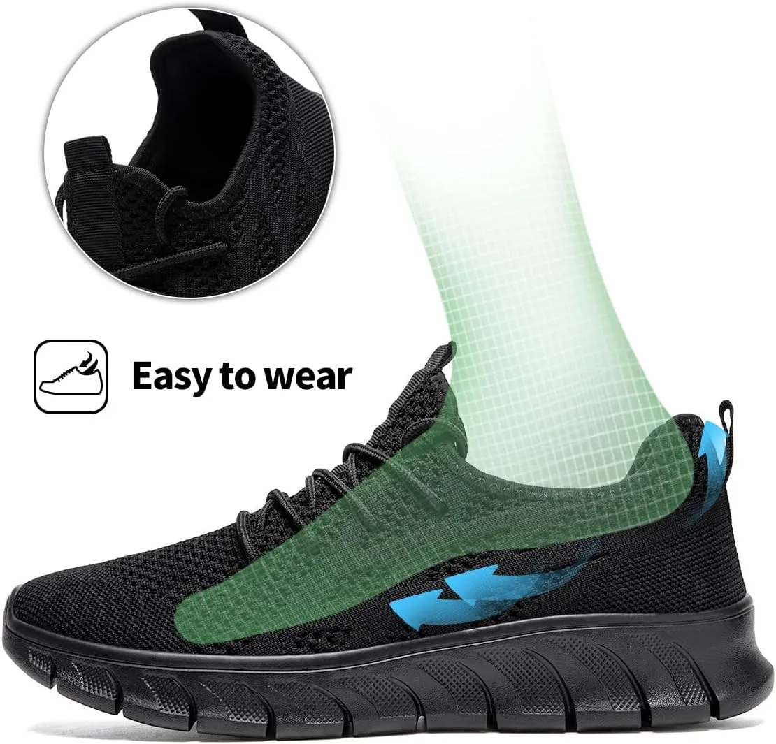 Men's Non-Slip Lightweight Running Shoes Comfortable Walking Shoe Mens Fashion Workout Gym Sneakers for Casual