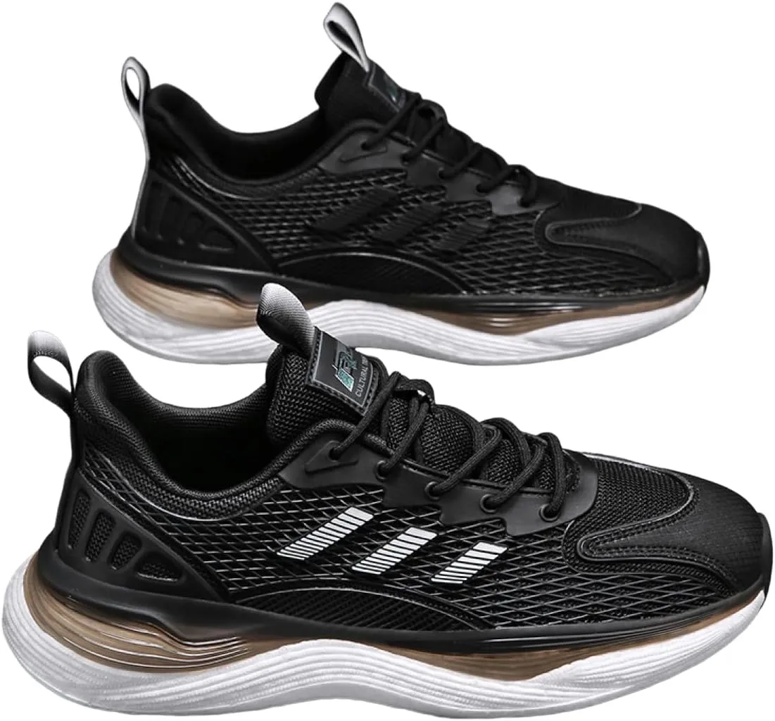 Men's Road Running Shoes Lightweight Breathable Non Slip Fashion Sneakers, Comfortable Walking Tennis Shoes, Athletic Gym Workout Jogging Cushioning Sports Shoes