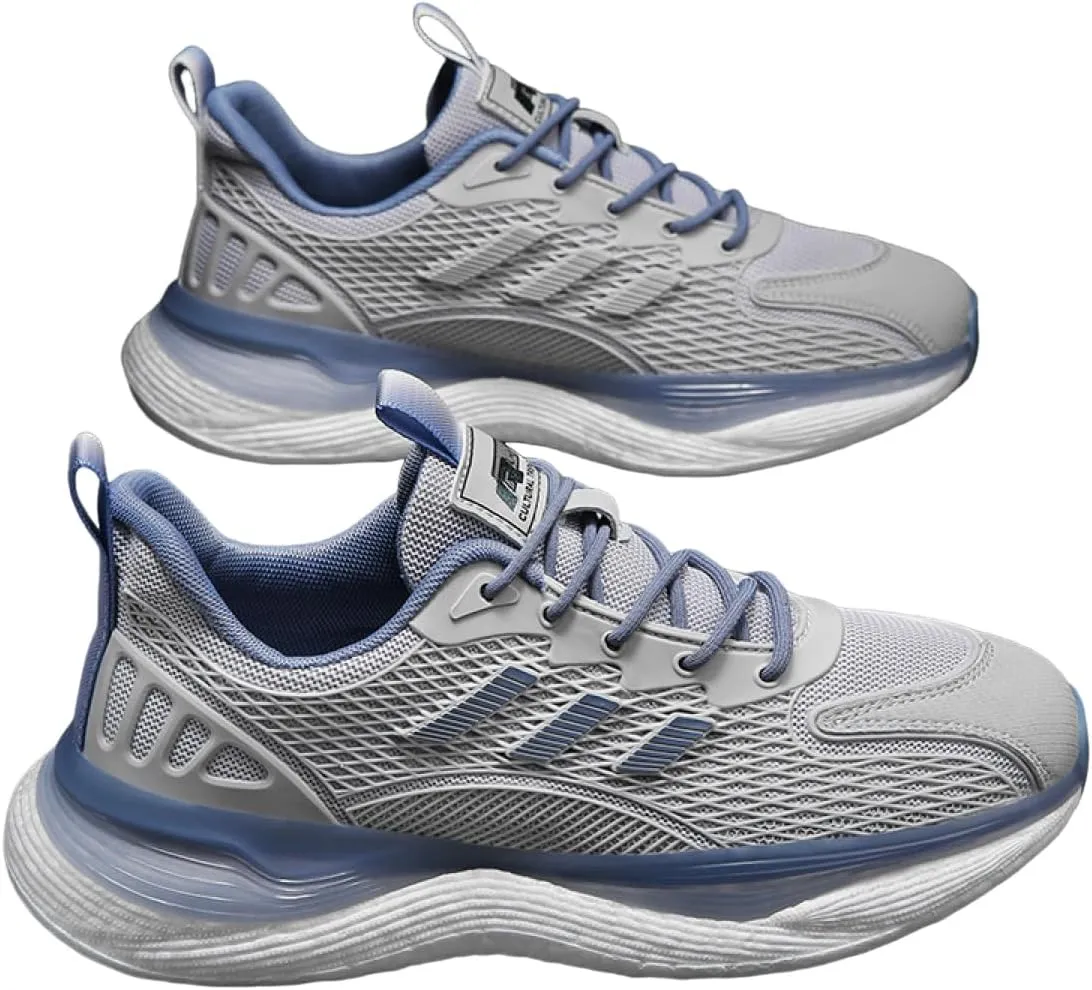 Men's Road Running Shoes Lightweight Breathable Non Slip Fashion Sneakers, Comfortable Walking Tennis Shoes, Athletic Gym Workout Jogging Cushioning Sports Shoes