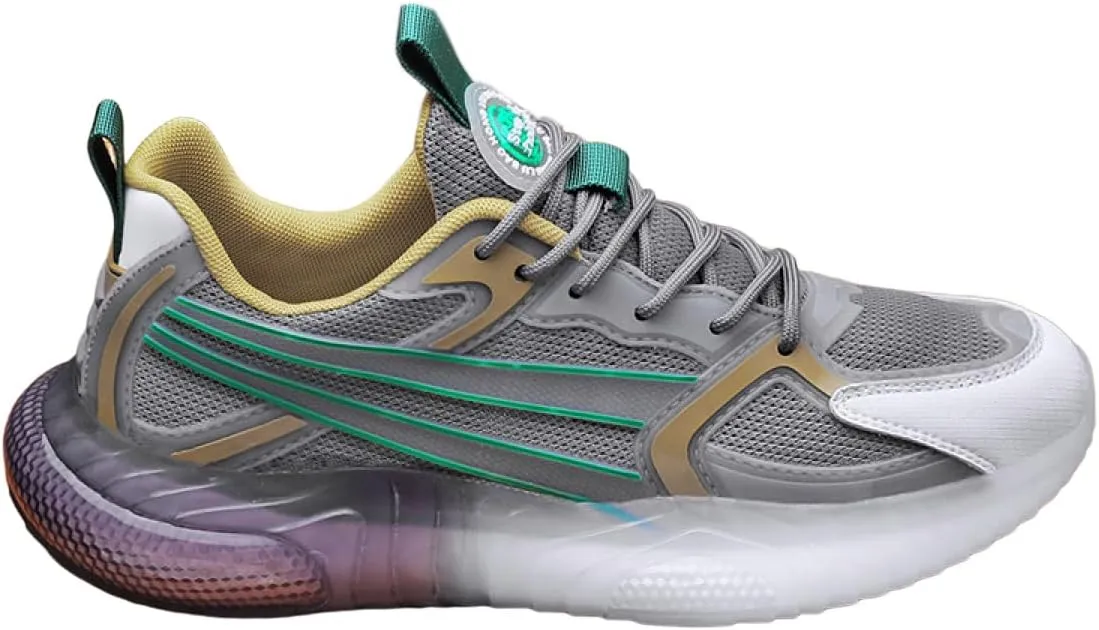 Men's Road Running Shoes Lightweight Breathable Non Slip Fashion Sneakers, Comfortable Walking Tennis Shoes, Athletic Gym Workout Jogging Cushioning Sports Shoes