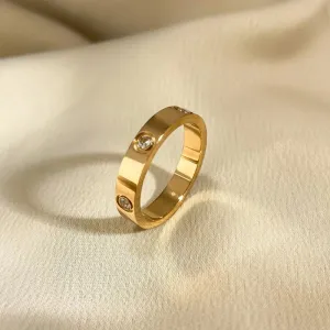 MONA  Sleek Modern Gold Ring