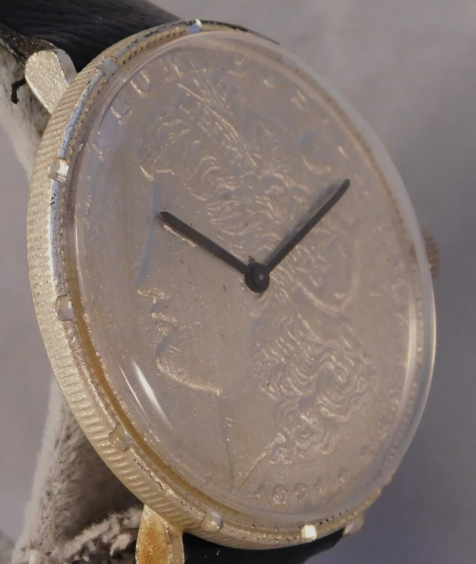 Morgan Silver Dollar 1921 Coin Watch Swiss 17 Jewel Manual Wind Movement ....38mm