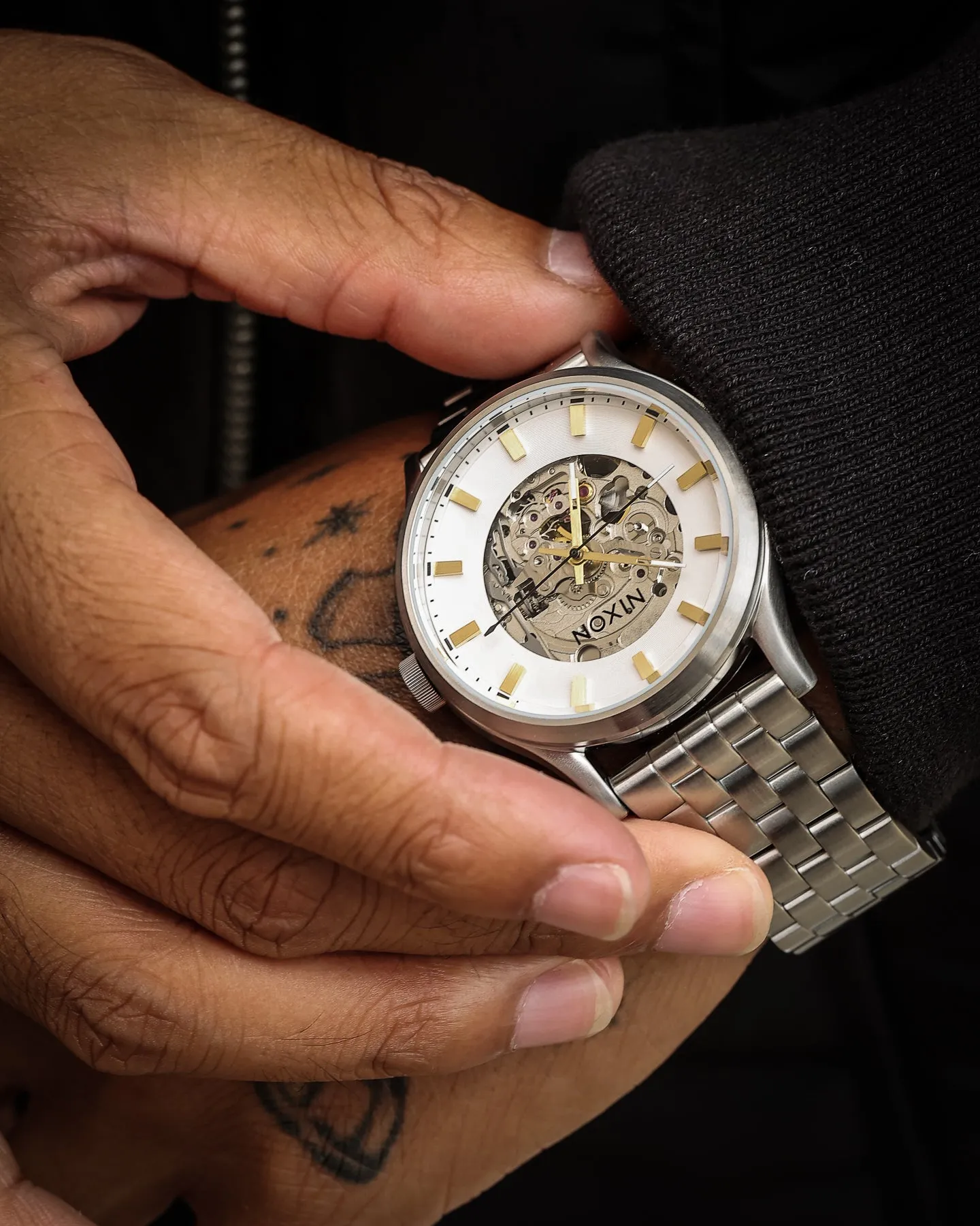 Nixon Spectra Watch Silver/White