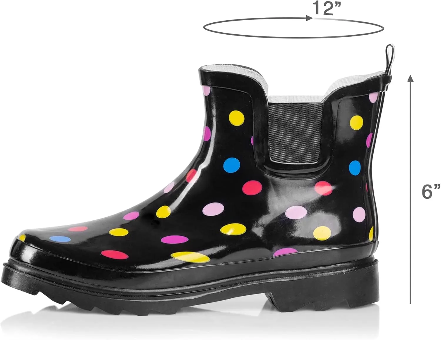 NORTY - Womens Ankle Rain Boots - Ladies Waterproof Winter Spring Garden Boot runs  size large