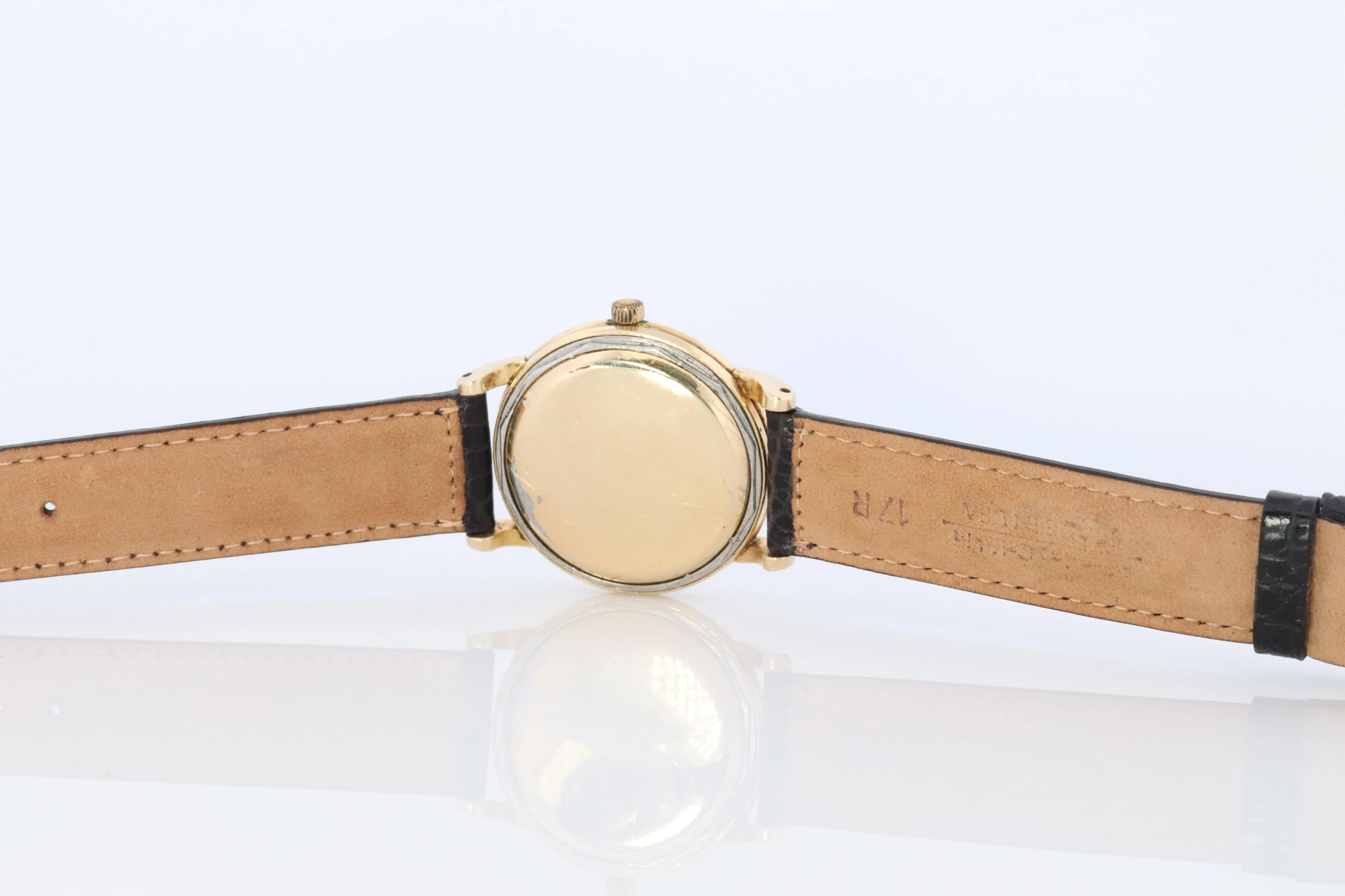 OMEGA Automatic Watch 14k GF Omega Automatic Hammer Bumper 1940s Mens Wristwatch