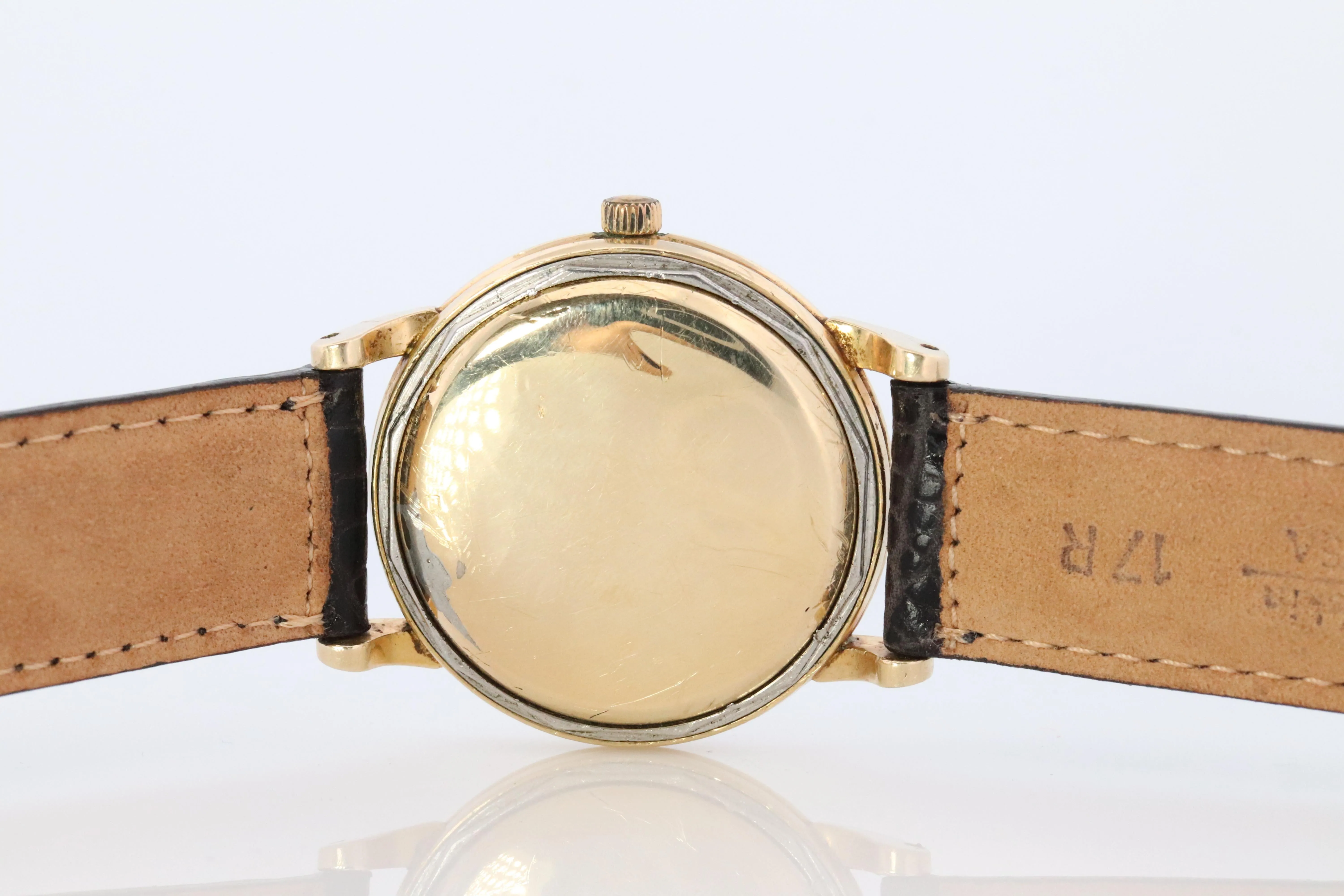 OMEGA Automatic Watch 14k GF Omega Automatic Hammer Bumper 1940s Mens Wristwatch
