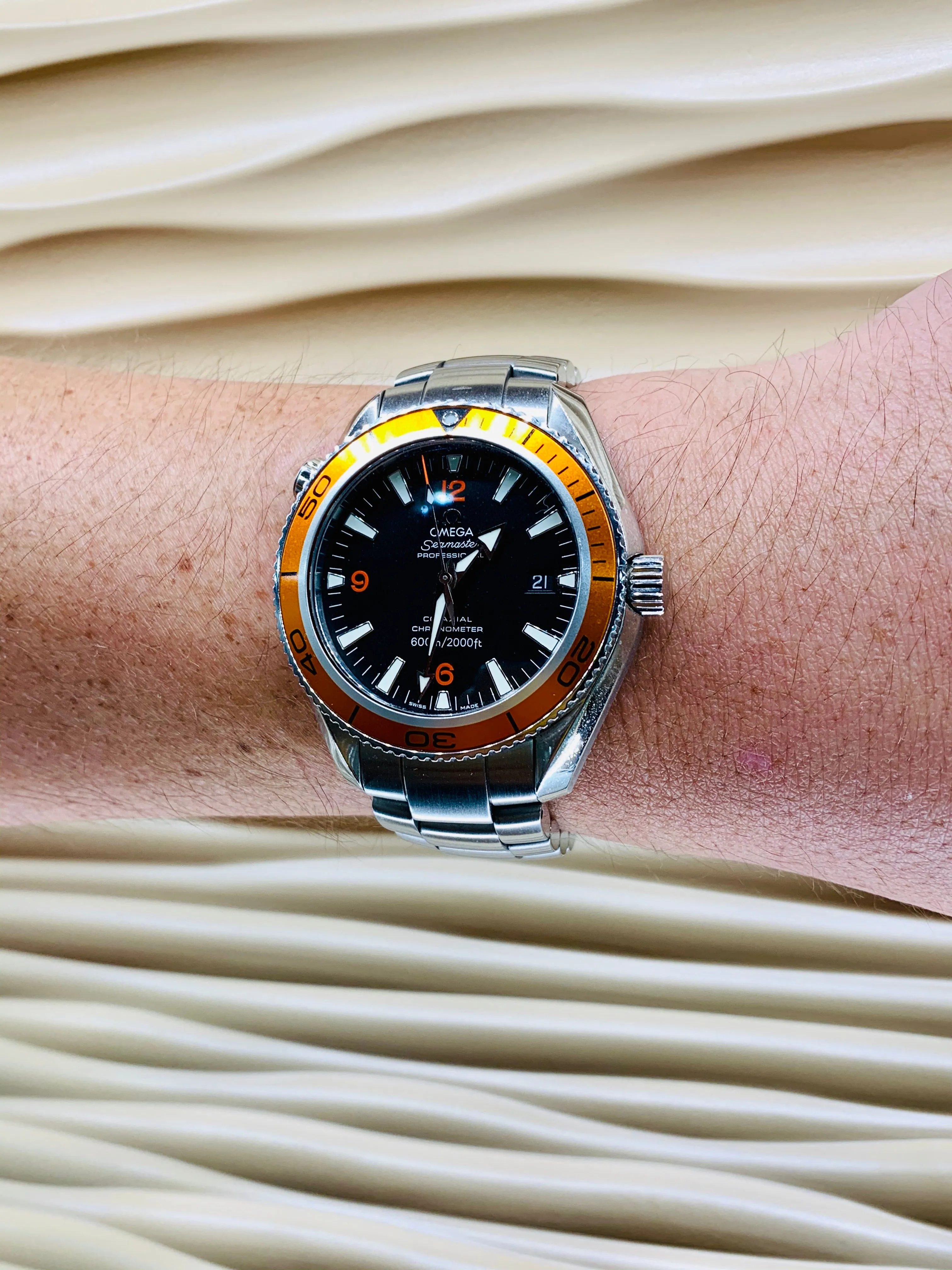 Omega Seamaster Planet Ocean With Orange Bezel
