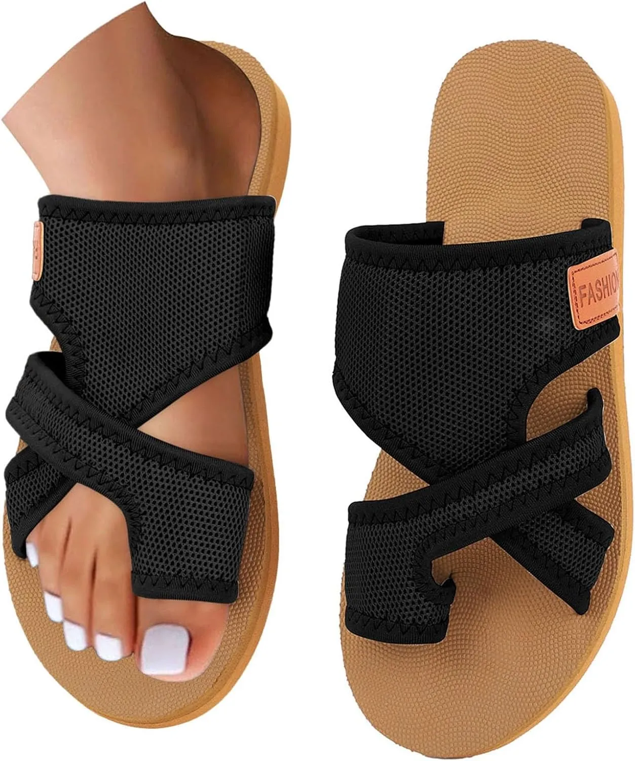 Orthopedic Sandals For Women, Arch Support Open Toe Flip Flops, 2025 Summer Casual Cute Dressy Beach Slippers