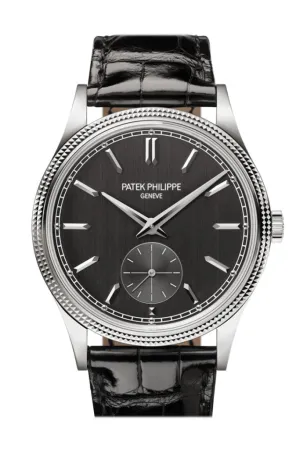 Patek Philippe Calatrava Black Dial Watch 6119G-001