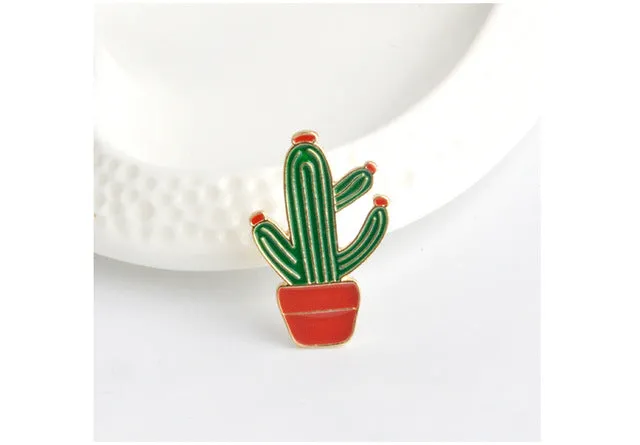 Pineapple Toucan rainbow Lips Juice Flamingos Sunglass Watermelon Hat Guitar Brooch Denim Jacket Pin Badge Fashion Jewelry