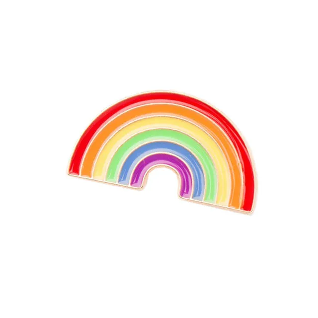Pineapple Toucan rainbow Lips Juice Flamingos Sunglass Watermelon Hat Guitar Brooch Denim Jacket Pin Badge Fashion Jewelry