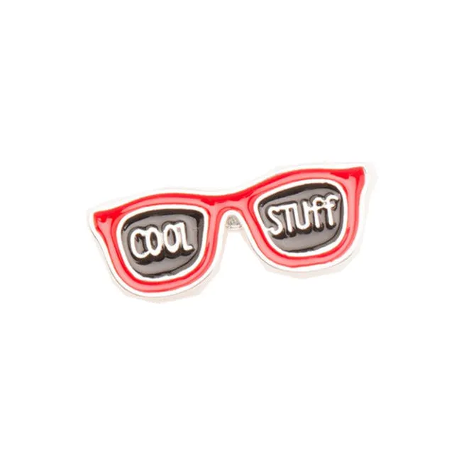 Pineapple Toucan rainbow Lips Juice Flamingos Sunglass Watermelon Hat Guitar Brooch Denim Jacket Pin Badge Fashion Jewelry