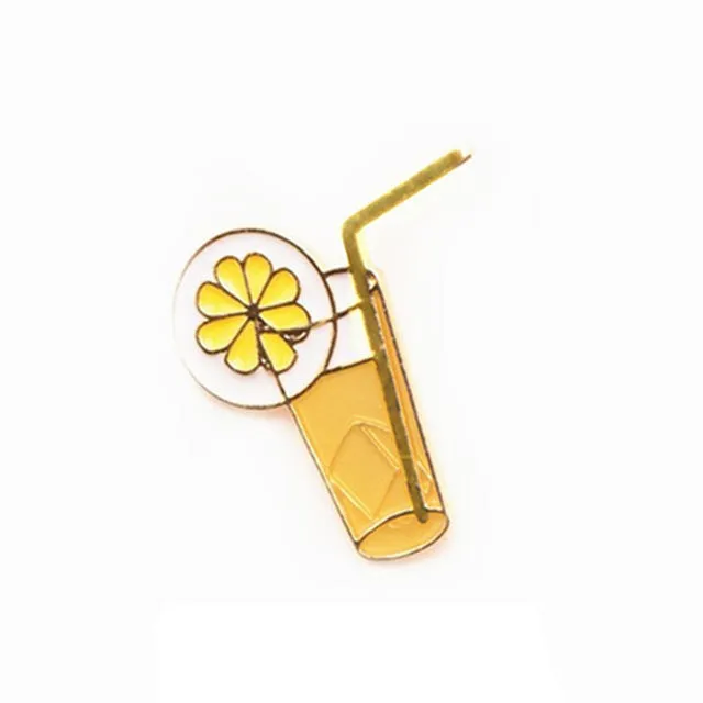 Pineapple Toucan rainbow Lips Juice Flamingos Sunglass Watermelon Hat Guitar Brooch Denim Jacket Pin Badge Fashion Jewelry