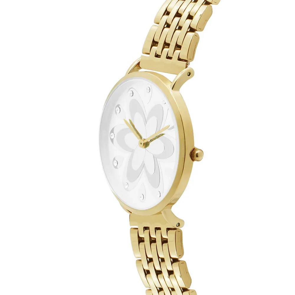 Q-Era Gold Steel Women's  Watch - QV2802-88
