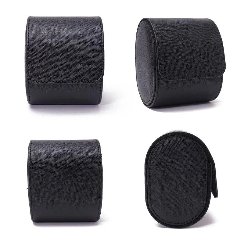 Raphael Leather Single Watch Roll Case
