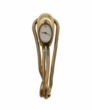 RARE VCA CADENAS 18K YELLOW GOLD DIAMOND WATCH WF05 DXBS2510