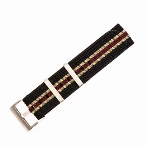 Ribbed Single-Pass - Black, Tan & Red