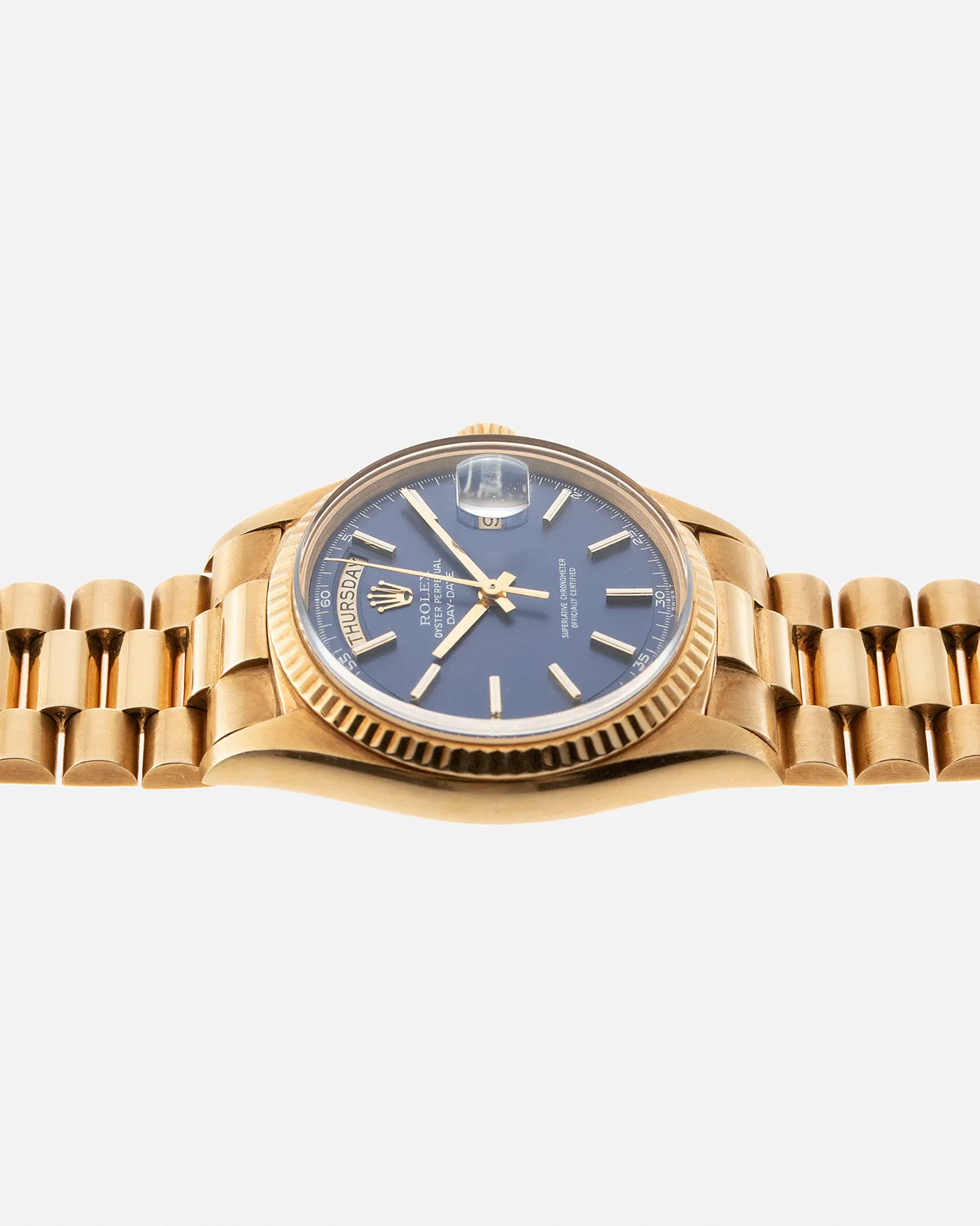 Rolex Day Date 1803 Matte Blue Non-Lume Dial