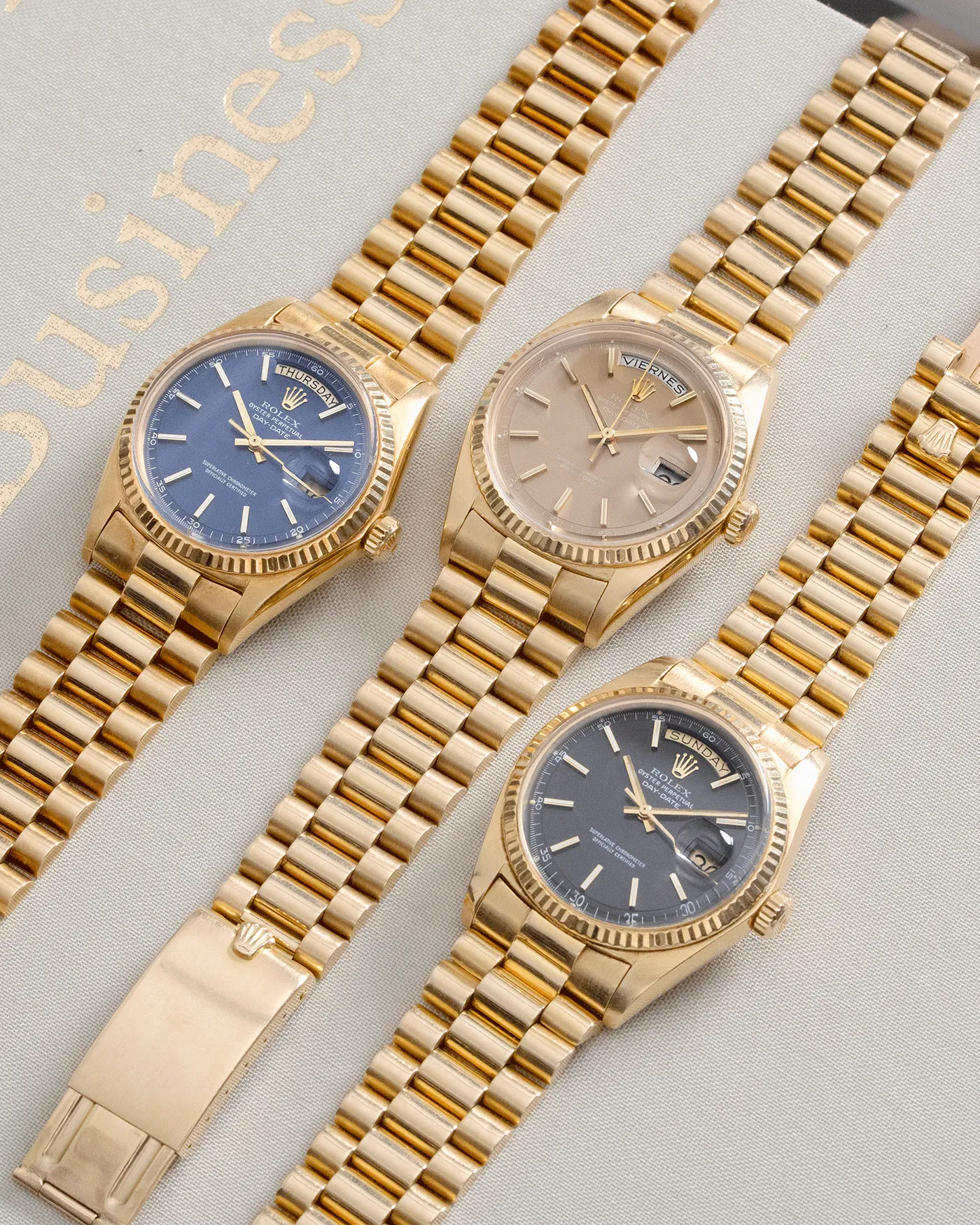 Rolex Day Date 1803 Matte Blue Non-Lume Dial