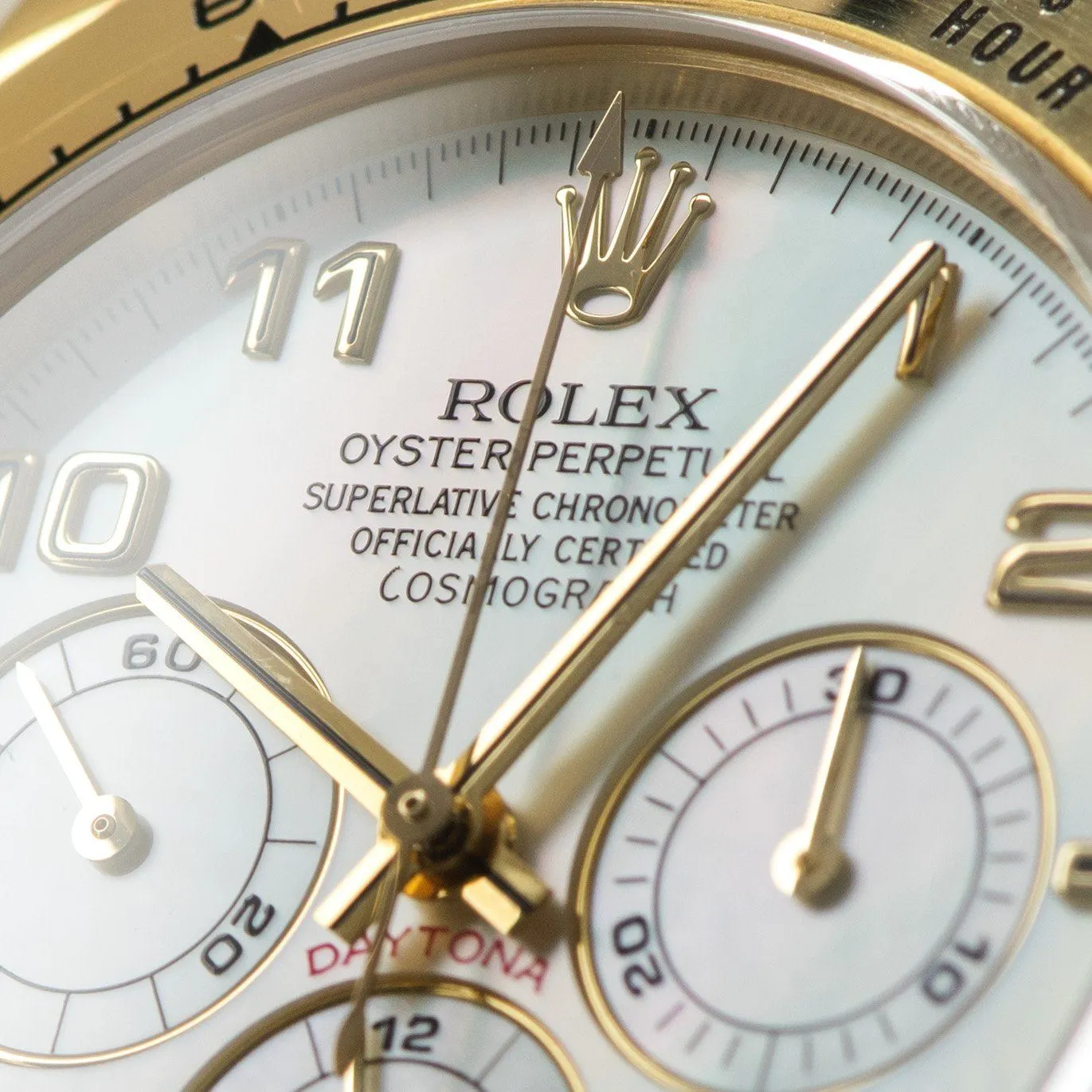 Rolex Daytona Yellow Gold 16518 MOP Dial