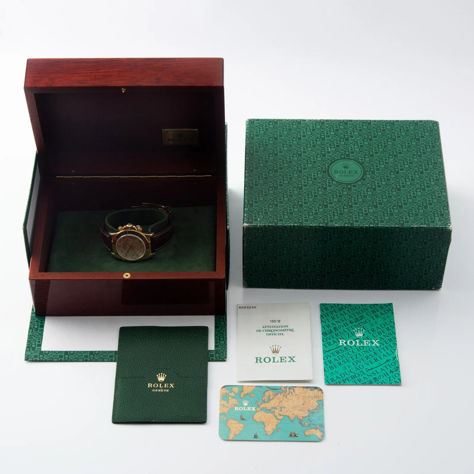 Rolex Daytona Yellow Gold 16518 MOP Dial