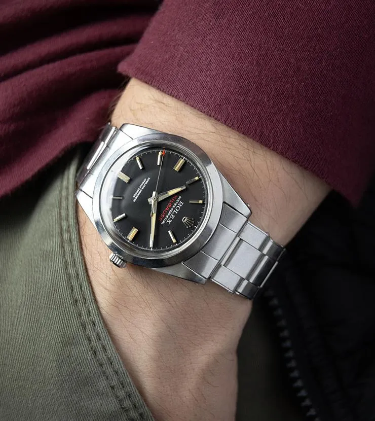Rolex Milgauss 1019 Black Dial Square Lume Box and Papers