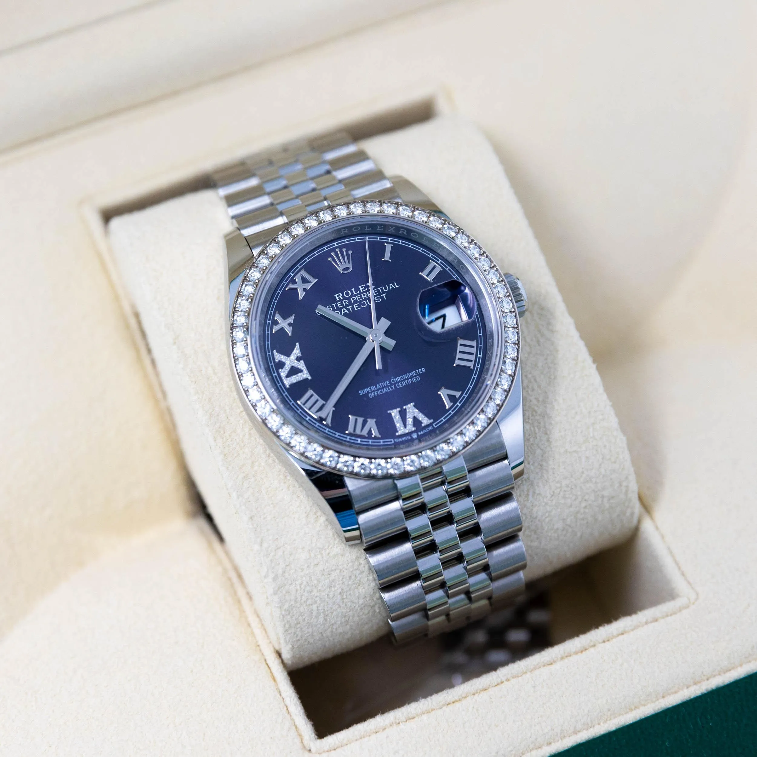 Rolex White Gold & Diamond Datejust 36mm