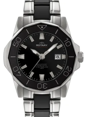 ROT Watch Aquaspeed Ladies Steel Ceramic Bracelet