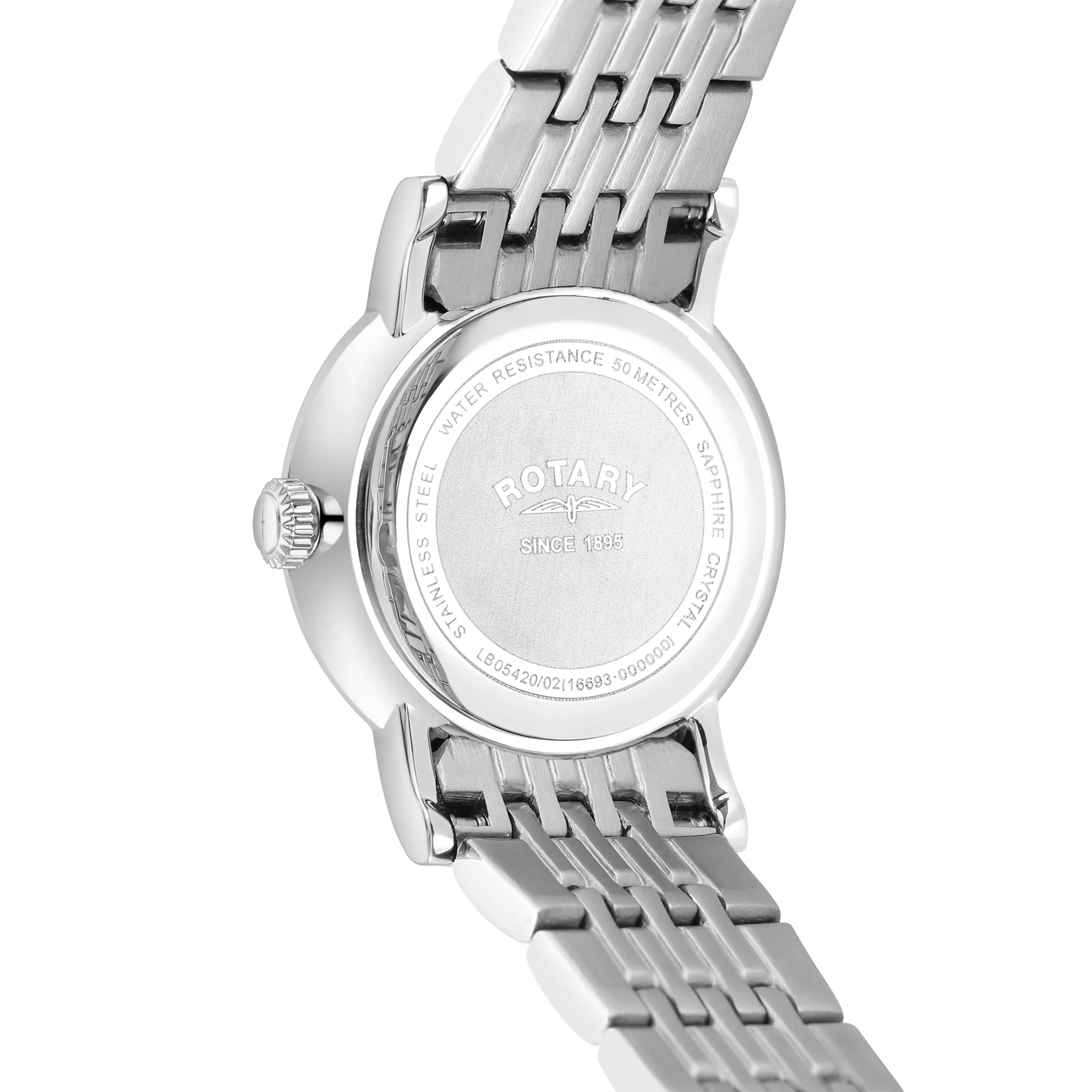 Rotary Windsor Ladies Silver Watch LB05420/02