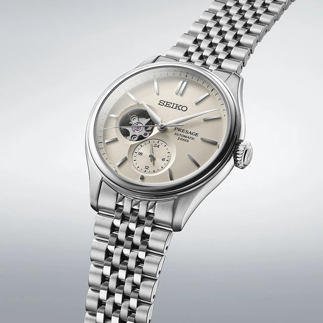 Seiko - SPB469J Presage Classic Series ‘Shiro-iro’ Open Heart Automatic Watch