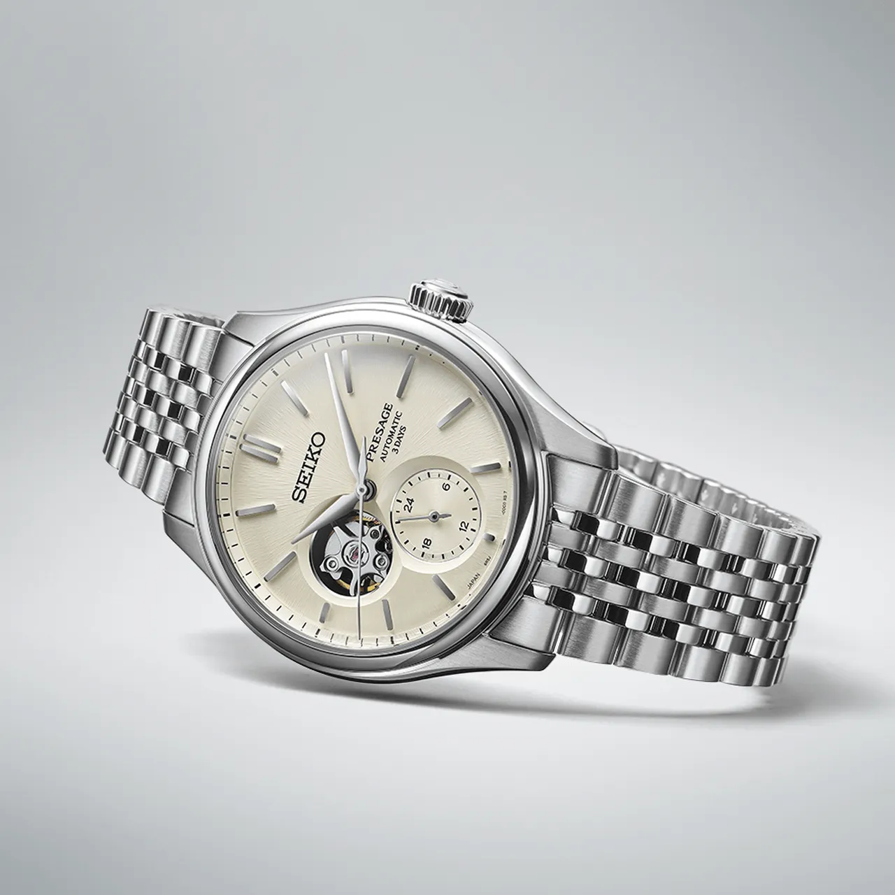 Seiko - SPB469J Presage Classic Series ‘Shiro-iro’ Open Heart Automatic Watch