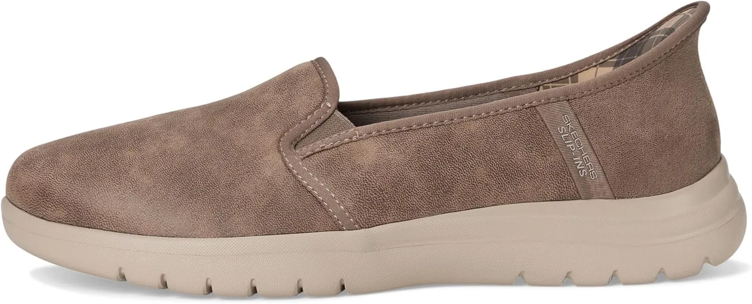 SKECHERS Women's Hands Free Slip-ins On-The-go Flex Double Gore Loafer