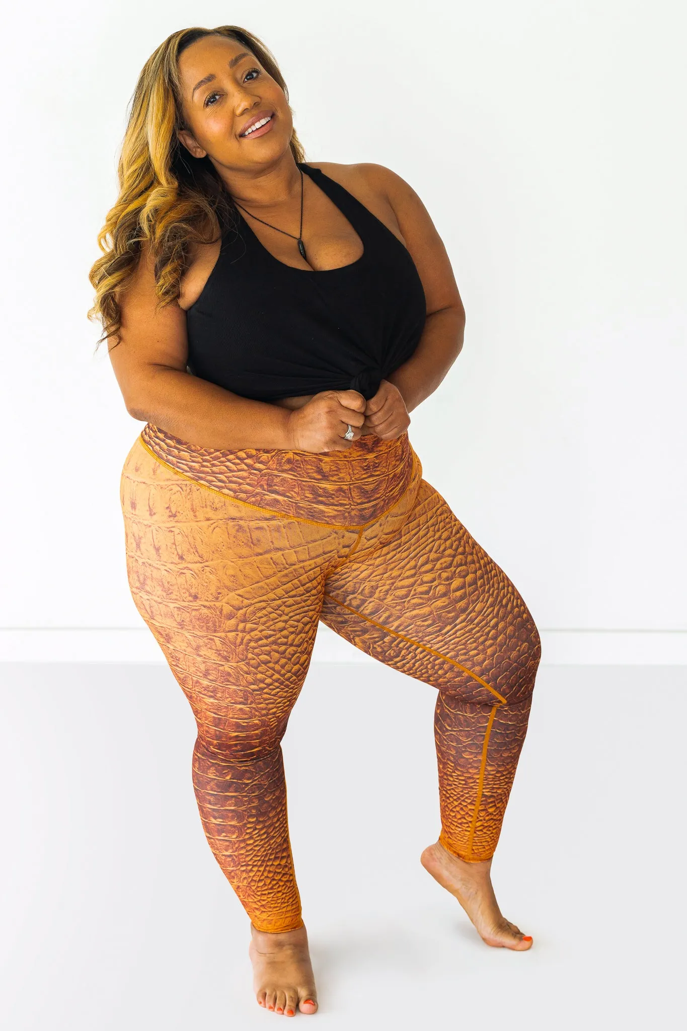 Sol Legging | Croc Tangerine