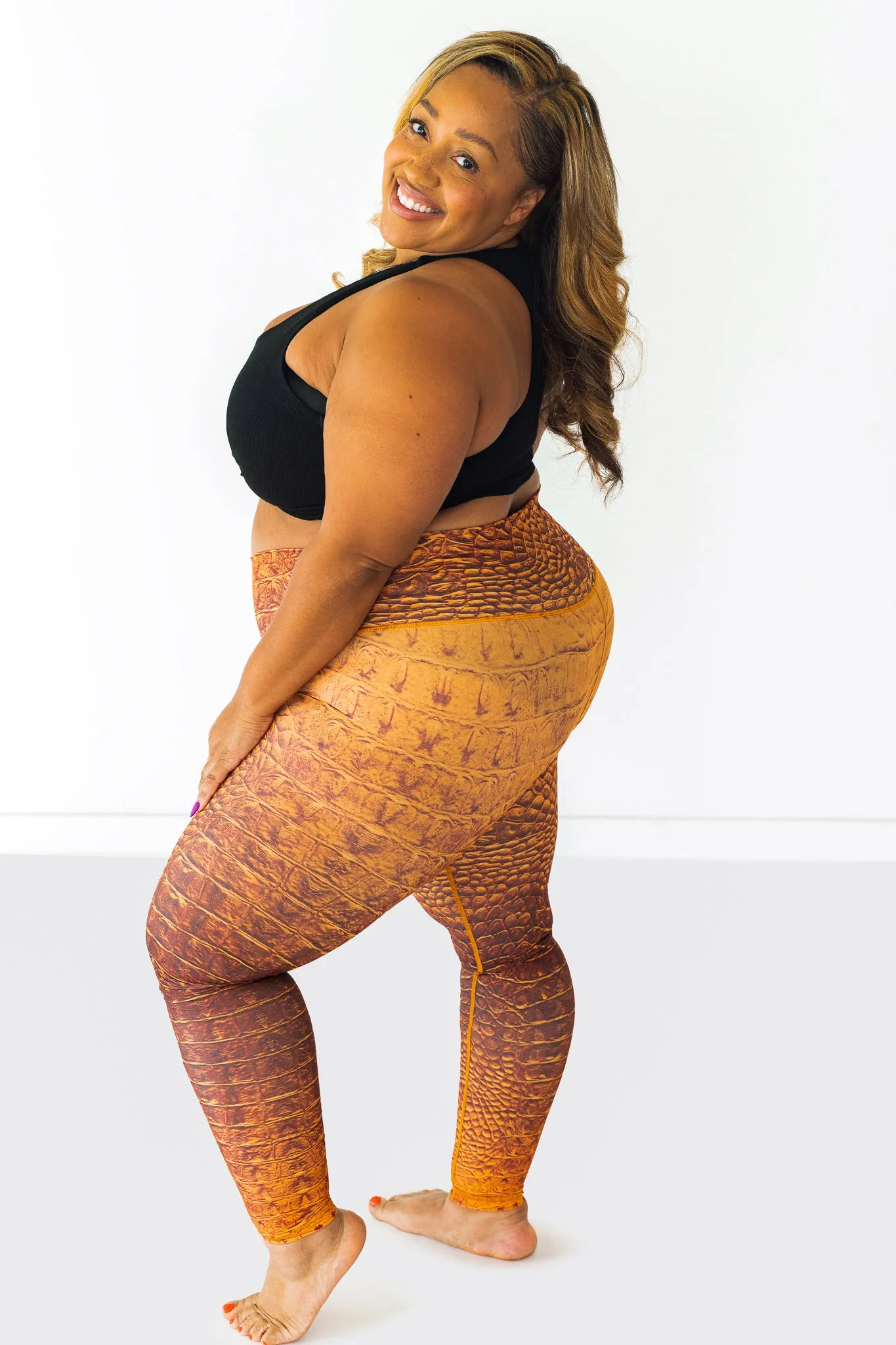 Sol Legging | Croc Tangerine